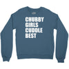 chubby girls cuddle best Crewneck Sweatshirt