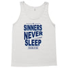 official t shirt mens you me at six sinners never sleep big all sizes Tank Top