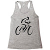 bike rider biker cyclist Racerback Tank