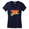 gildan fireball  ideal gift, birthday present Women's V-Neck T-Shirt