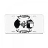 old school tech support License Plate