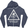 warning god of thunder Zipper Hoodie
