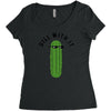 dill with it black logo Women's Triblend Scoop T-shirt