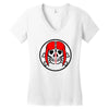 skull woman Women's V-Neck T-Shirt