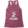 Born Unicorns-Born December Racerback Tank
