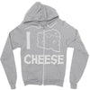 i love cheese Zipper Hoodie