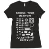 choose your weapon gamers Ladies Fitted T-Shirt