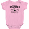 Property of Scofield, Fox River, State Penitentiary Baby Onesie