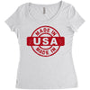 made in usa Women's Triblend Scoop T-shirt