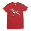 zebra pattern Ladies Fitted T-Shirt