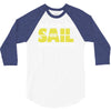 born to sail forced to work 3/4 Sleeve Shirt