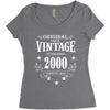 original parts vintage established 2000 perfectly aged Women's Triblend Scoop T-shirt