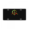 peace simbol License Plate