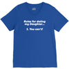 rules for dating my daughter funny V-Neck Tee