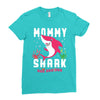 mommy shark doo doo doo family matching Ladies Fitted T-Shirt