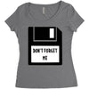 Don't Forget Me Disk Women's Triblend Scoop T-shirt