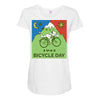 Bicycle Day t-shirt   1943 vintage (albert hofmann lsd) Maternity Scoop Neck T-shirt