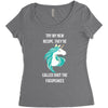 Funny Unicorn Women's Triblend Scoop T-shirt