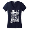 This Guy Is Taken By A Super Sexy March Girlfriend Women's V-Neck T-Shirt