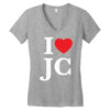 i love jesus christ Women's V-Neck T-Shirt