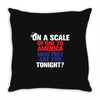 on a scale of one to america how free are you tonight Throw Pillow