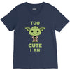 too cute i am V-Neck Tee