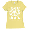 biker t shirt cafe racers ton up boys rockers greasers rock Ladies Fitted T-Shirt
