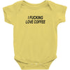 i love coffee Baby Onesie
