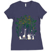 meanwhile in the woods Ladies Fitted T-Shirt