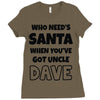 secret santa Ladies Fitted T-Shirt