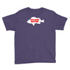 funny size does matter fishing fish holiday jarvis reel rod line sinke Youth Tee