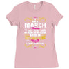 i am a march women Ladies Fitted T-Shirt
