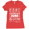 Born In June Ladies Fitted T-Shirt