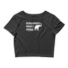 anything unrelated to elephants is irrelephant Crop Top