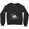 September Peeking Out Baby Girl Crewneck Sweatshirt