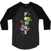 Pride Floral LGBT Colors 3/4 Sleeve Shirt