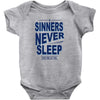 official t shirt mens you me at six sinners never sleep big all sizes Baby Onesie