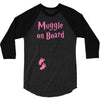 Muggle On Board Pink 3/4 Sleeve Shirt