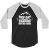 This Guy Loves Camping With His Fiance 3/4 Sleeve Shirt