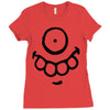 monster face (2) Ladies Fitted T-Shirt