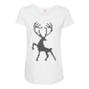 christmas deer Maternity Scoop Neck T-shirt