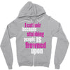 i cut hair Zipper Hoodie