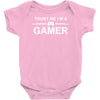 trust me i'm a gamer funny printed Baby Onesie