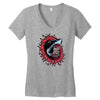 shark attack Women's V-Neck T-Shirt