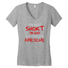 i'm not short awesome Women's V-Neck T-Shirt