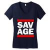 Martinez Twins savage Women's V-Neck T-Shirt
