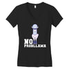 no probllama Women's V-Neck T-Shirt