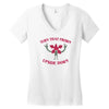 turn that frown upside down Women's V-Neck T-Shirt