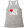 love my locs Racerback Tank
