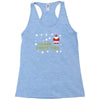 santa peeing merry christmas Racerback Tank